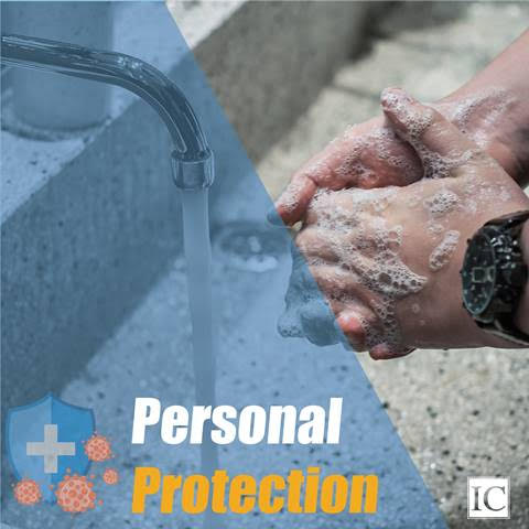Inter-Con Security - personal protection - hands being washed